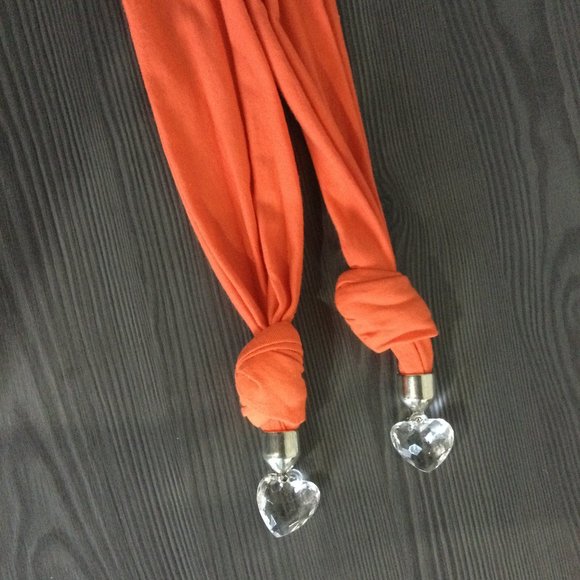 Orange Heart Jewelry Scarf & Vibrant Palette 3/4 Sleeve Tee - Picture 4 of 9